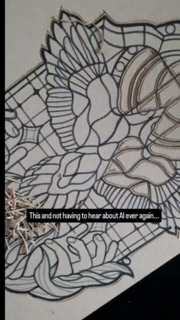 Handmade tattoo designs are my biggest flex atp 🤠 #noai #dotworktattoo #printmaking #stampmaking #tattooflash