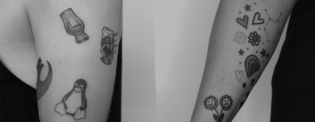 patchwork sleeve tips stijl