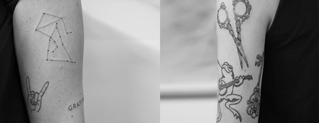 patchwork sleeve tips plaatsing