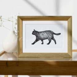 Dotwork kat galaxy 2 (A5)