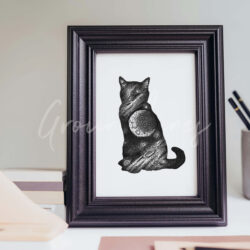 Dotwork kat galaxy 3 (A5)