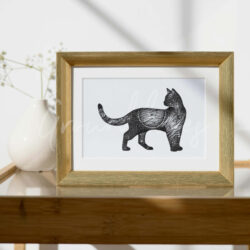 Dotwork kat galaxy 4 (A5)