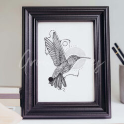 Abstracte kolibrie (A5)