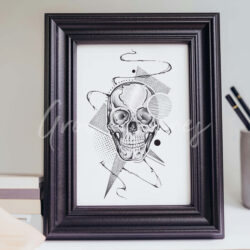 Abstracte schedel (A5)